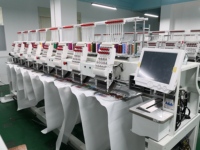 Machine à broder les casquettes informatisée 8 têtes de Chine, écran tactile 10 pouces, 1000 SPM, 2 millions de points, mémoire, nouvelle, pour usage domestique et commercial, certifiée CE
