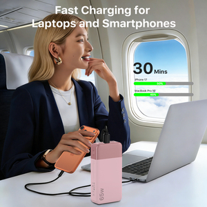 <span class=keywords><strong>Batería</strong></span> <span class=keywords><strong>Externa</strong></span> de 65 W y <span class=keywords><strong>20000</strong></span> mAh para Portátiles y Teléfonos Móviles, con Pantalla LED para iPhone 17, <span class=keywords><strong>Xiaomi</strong></span>, iPad - Product Image 1
