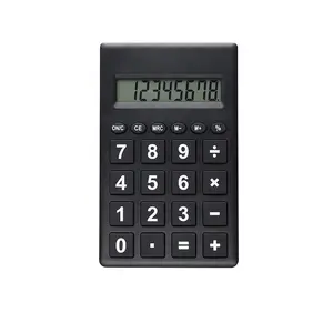 Prix de gros 8 chiffres alimenté par cellulaire calculatrice cadeaux promotionnels mini taille de poche mince potable LCD coloré calculatrice