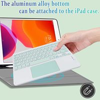 Keyboard Bluetooth Nirkabel Mini TouchPad dengan Mouse Terintegrasi untuk iPad Air 4 5 6 7 9th 10th 10.9 Inch Pro 11 12.9 13 Inch M234