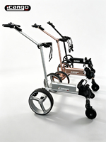 Chariot de golf automatique G1 avec télécommande, chariot de golf intelligent pliable, porte-sac de golf avec mode Boost