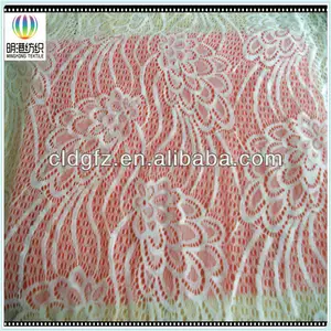 MG2025 nylon spandex peacock lace fabric for ladies garment