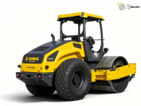 Compacteur de sol vibrant à tambour unique BOMAG 11 tonnes d'occasion avec moteur Kubota Euro 5 EPA et composants de roulement, modèle 2022