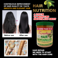 Perawatan Rambut Roushun Olive Hair Mayonnaise untuk Rambut Lemah dan Rusak