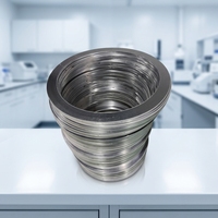 Joint spiralé Aohong AO-ZCH001 en acier inoxydable 304 avec anneaux intérieur et extérieur, joint plat en métal enveloppé avec matériau PTFE graphite