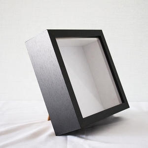 Échantillon gratuit Cadre de boîte à ombre de 8x8 6 cm de profondeur de couleur blanche avec <span class=keywords><strong>verre</strong></span> - Product Image 4