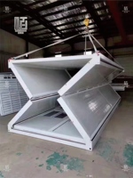 Espace de vie hybride flexible, pod de bureau préfabriqué tout-en-un, studio modulaire pliable pour espace de travail dans la cour et chambre d'amis