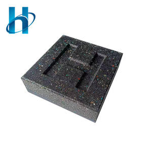 50mm Square <b>Rubber</b> Anti-Vibration Noise Isolation Mats Noise-Cancelling Soundproof <b>Rubber</b> <b>Block</b> for KTV/BAR Wall & Floor - Product Image 1