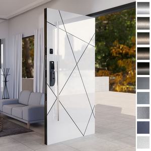 Puertas Pivotantes Exteriores de Acero Inoxidable Modernas para Apartamentos, Antirrobo, con Cerradura Inteligente, Fabricante Líder en China - Product Image 5