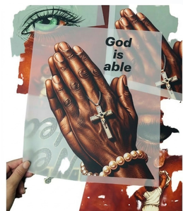 Pegatina de transferencia personalizada con diseño de Dios, estampado de Jesús, transferencias termoadhesivas para camisetas, serigrafía de plastisol de silicona, transferencia térmica suave - Product Image 1