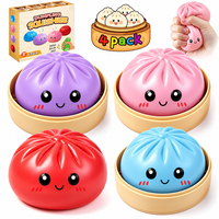 Meilleures ventes : Squishies Taba anti-stress, grands, arc-en-ciel, scintillants, souriants, en forme de boulette et de bao bun, boîte mystère