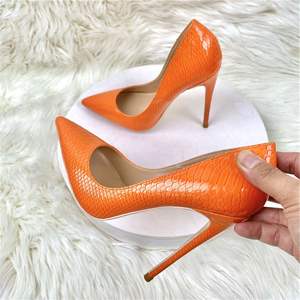 Sandali Estivi da Donna <span class=keywords><strong>con</strong></span> <span class=keywords><strong>Tacco</strong></span>, Colore Arancione, Moda Femminile - Product Image 1