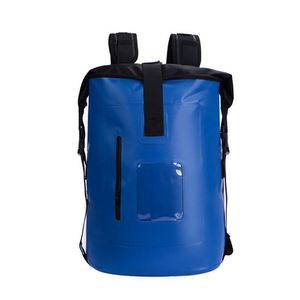 Sac à dos étanche en PVC robuste avec sangle de poitrine réglable et coutures renforcées pour la randonnée aquatique, le surf, le <span class=keywords><strong>camping</strong></span>, la pêche et le rangement - Product Image 1