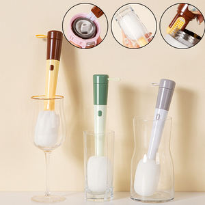 Cepillo de limpieza colgante multifuncional de silicona con mango largo para botellas, cepillos giratorios para la boca de vasos, herramienta de limpieza - Product Image 6