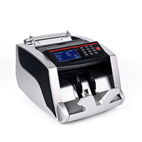 Compteur de billets robuste 2827B avec modes d'ajout par lots, comptage automatique rapide et double empileur pour banques et trésoreries
