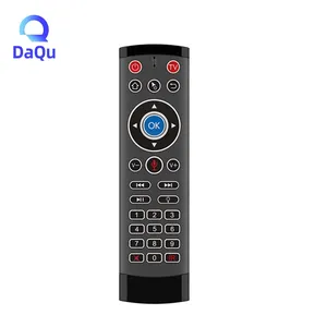 Cheap Price T1 Pro Max Backlit Voice Air Mouse 27 Keys IR Learning Remote Control 2.4GHz Wireless Fly Mouse TV Box Using Remote