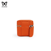 Boîte de rangement portable de luxe unisexe en cuir véritable grainé litchi avec logo personnalisé pour montres, vente en gros, usine OEM