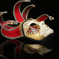 Masques d'Halloween en gros, nouveaux modèles européens et américains, masques de carnaval de Venise, masques créatifs pour fêtes, masques fissurés