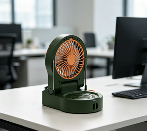 Ventilador Portátil para Camping, Luz para Barraca Externa, Ventilador de Mesa <span class=keywords><strong>Solar</strong></span> de 10.000mAh: Ajustável e de Alta Velocidade - Product Image 4