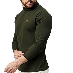 <b>Men's</b> O-Neck Long Sleeve Solid Color Cotton/Bamboo Fiber Quick Dry Anti-Shrink Breathable Casual <b>Top</b> - Product Image 1
