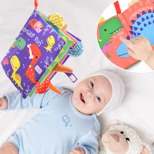 <span class=keywords><strong>Giocattoli</strong></span> sensoriali <span class=keywords><strong>neonati</strong></span> dinosauro oceano tessuto non tossico libri di stoffa per bambini libro tranquillo <span class=keywords><strong>Montessori</strong></span> giocattolo per bambini regalo - Product Image 4