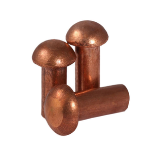 Remache de latón macizo con cabeza redonda - Product Image 1