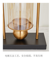 Vase à fleurs en verre européen moderne de luxe pour la décoration de la maison