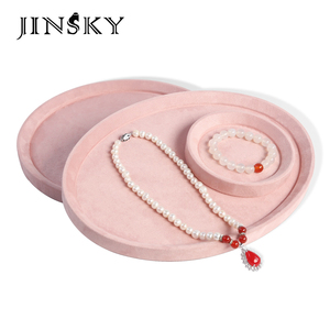 Premium Velvet Multifunction Jewelry Sort Storage Tray Counter Display Rack For <b>Ring</b> <b>Necklace</b> Bangle Earring Shop - Product Image 1