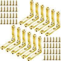 Charnières latérales en laiton personnalisées à 90 degrés, charnières en métal pour boîte à bijoux, charnières en forme de L, charnières en quadrant pour accessoires de boîte cadeau en bois