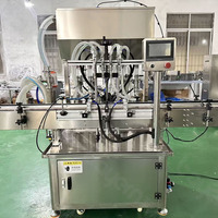 Machine de remplissage et d'emballage de bouteilles d'eau potable pure, de jus, de boissons et d'huile, à 2 buses et 4 têtes, pour liquides minéraux