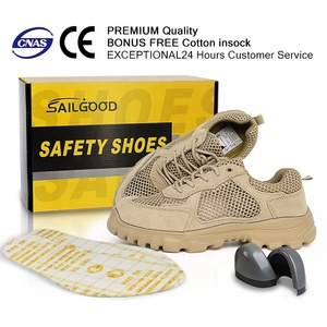 Scarpe di sicurezza con punta in acciaio da uomo impermeabili <span class=keywords><strong>estive</strong></span> Sole stivali Anti-smash da lavoro leggere calzature di sicurezza - Product Image 3