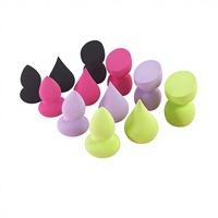 Éponge de maquillage en forme spéciale, éponge de maquillage en forme de goutte d'eau, non en latex, humide et sèche, modèle extraterrestre carré
