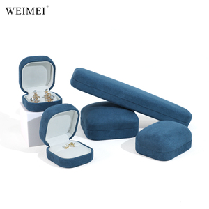 กล่องใส่เครื่องประดับกำมะหยี่ดีไซน์ใหม่ WEIMEI ชุดกล่องของขวัญเครื่องประดับสุดหรู สำหรับสร้อยคอ แหวน จี้ กำไลข้อมือ - Product Image 1