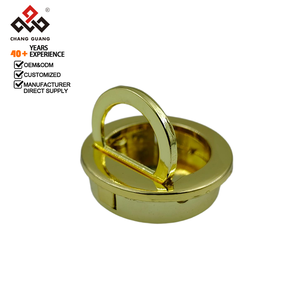 Puxador de Gaveta Circular Invisível de Zinco com Acabamento Dourado, Puxador Oculto para Móveis Tatami - Product Image 1