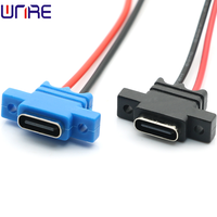 Vis de verrouillage supérieure et inférieure Type-c-00100 2P câble de données de charge rapide prise de connexion d'alimentation USB