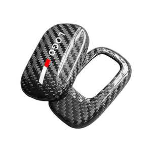Funda para llave de coche de fibra de carbono Real, funda de llavero de Metal apta para Honda Accord <span class=keywords><strong>Civic</strong></span> FC1 CRV JAZZ Odyssey FIT GK5 HRV, paquete de llave de coche - Product Image 4