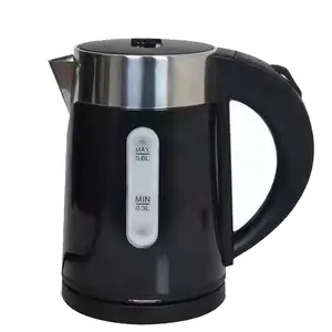 China Factory Small Size Kitchen electronic Popular 0.6L 600W Stainless Steel Mixed Plastic Electric Kettle
