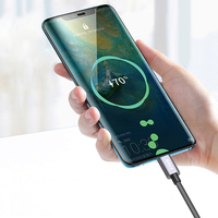 Câble de charge rapide USB A vers Micro USB 2.4A, cordon de synchronisation de données, boîtier en alliage d'aluminium, fil TPE pour smartphone