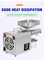 Presse à huile automatique compacte en acier inoxydable pour usage domestique et commercial - Pressage à froid/à chaud - Fonctionnement à une touche
