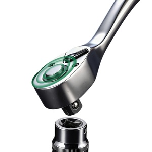 Llave de trinquete de cabeza de pera de 72 dientes con mango desplazado, alta dureza, multi-tamaño, 1/4", 3/8", 1/2" (sin mango) - Product Image 3