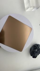 Componentes de procesamiento Hoja de metal de acero inoxidable Consolador de oro rojo de acero inoxidable - Product Image 3