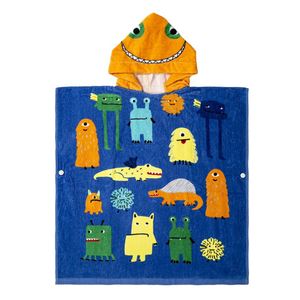 Serviette poncho carrée en coton doux, lavable, respirant, résistant à la transpiration, imprimée numériquement, avec logo personnalisé pour enfants - Product Image 3