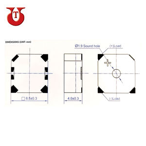 Best Quality Promotional Plastic Material Black Colour SMD <b>Alarm</b> Buzzer Transducer - Product Image 2