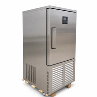 Congélateur à air pulsé en acier inoxydable, adapté aux restaurants et aux supermarchés, armoires de congélation pour aliments surgelés.