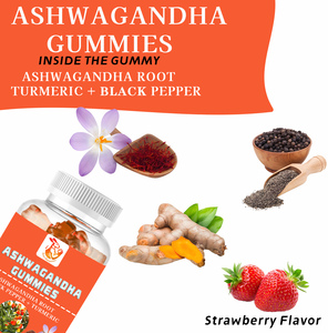 Gomitas de Ashwagandha de Absorción Rápida, Gomitas Veganas con Extracto de Raíz de Ashwagandha, Gomitas para Aliviar el Estrés, Gomitas para Reforzar la Inmunidad - Product Image 4