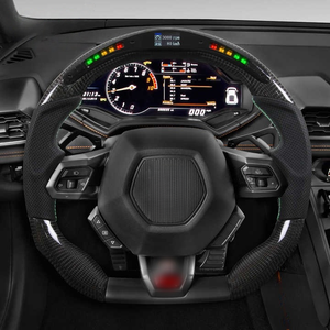 <span class=keywords><strong>Volante</strong></span> Deportivo de Fibra de Carbono Real con LED de Velocidad RPM para <span class=keywords><strong>Lamborghini</strong></span> <span class=keywords><strong>Huracan</strong></span> 2014-2020, <span class=keywords><strong>Volante</strong></span> Deportivo para Automóvil de 3 Plazas - Product Image 1
