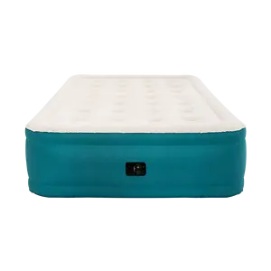 Inflatable Air Mattress Foldable Flocked Airbed With Pump