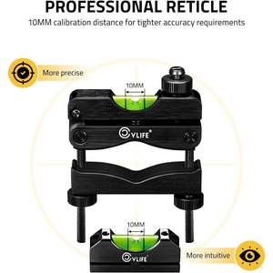 Cvlife ชุดปรับระดับขอบเขตอลูมิเนียมหนัก2แม่เหล็ก, ปรับระดับขอบเขตได้ง่าย - Product Image 2