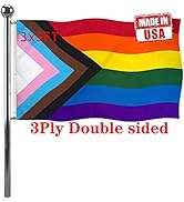 Bandera del Orgullo para Perros, Bandera Arcoíris del Orgullo Lésbico, Patrones Serigrafiados, Estilo Patriótico para Eventos Deportivos y Desfiles - Product Image 2