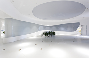 Tùy chỉnh acrylic rắn bề mặt Văn Phòng Thương mại xây dựng nhiều hình dạng tường thiết kế mở văn phòng - Product Image 3